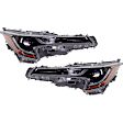 Driver and Passenger Side LED Headlights, with Bulbs, North America Built Vehicle, CAPA CERTIFIED