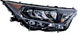 Driver and Passenger Side LED Headlight, With bulb(s), OE Replacement,, CAPA Certified