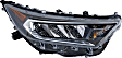 Driver and Passenger Side Headlights, with Bulbs, LED, North America Built Vehicle, CAPA Certified