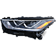 Driver and Passenger Side LED Headlight, With bulb(s), OE Replacement