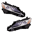 Driver and Passenger Side Headlights, with Bulbs, LED, For Models with LED Signal Light