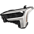 Driver and Passenger Side LED Headlight, With bulb(s)