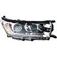 Driver and Passenger Side Headlights, with Bulbs, Halogen, with LED daytime running light