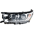 Driver and Passenger Side Headlights, with Bulbs, Halogen, with LED daytime running light