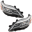 Driver and Passenger Side LED Headlight, With bulb(s), OE Replacement