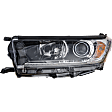Driver and Passenger Side Headlights, with Bulbs, Halogen, For Models without Smoked Chrome Accent