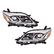 Driver and Passenger Side HID/Xenon Headlight, Without bulb(s), OE Replacement
