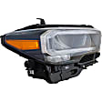 Driver and Passenger Side Headlights, with Bulbs, LED, For Models without TRD Pro Package, CAPA Certified