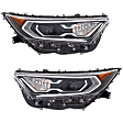 Driver and Passenger Side Headlights, with Bulbs, LED, For Models without Adaptive Headlights, North America Built Vehicle