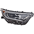 Driver and Passenger Side Headlights, without Bulbs, Halogen, For Models without Adaptive Frontlighting Systems (AFS), Japan Built Vehicle