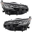 Driver and Passenger Side LED Headlight, With bulb(s), OE Replacement