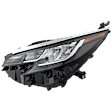 Driver and Passenger Side LED Headlight, With bulb(s), OE Replacement
