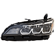Driver and Passenger Side LED Headlight, With bulb(s), OE Replacement