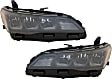 Driver and Passenger Side LED Headlight, With bulb(s)
