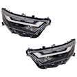 Driver and Passenger Side Headlights, with Bulbs, Halogen/LED Combo, For Models without LED Signal Light