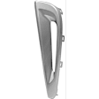 Front, Driver and Passenger Side Fog Light Trims, Silver, For Models With Daytime Running Light