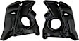 Front, Driver and Passenger Side Fog Light Trims, Textured Black