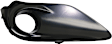 Front, Driver and Passenger Side Fog Light Trims, Black