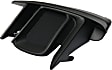 Front, Driver and Passenger Side Fog Light Trims, Black