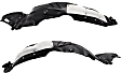 Front, Driver and Passenger Side, Fender Liner