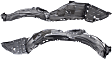 Front, Driver and Passenger Side, Fender Liner