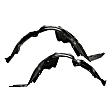 Front, Driver and Passenger Side, Fender Liner