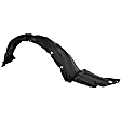 Front, Driver and Passenger Side Fender Liners, Vacuum Form, Hatchback, For Models with 15 and 16 Inch Wheels, CAPA Certified