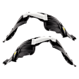 Front, Driver and Passenger Side Fender Liner CAPA Certified