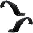 Front, Driver and Passenger Side Fender Liners, without Insulation Foam, Turkey Built Vehicle