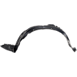 Front, Driver and Passenger Side Fender Liners, without Insulation Foam, Turkey Built Vehicle