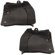 Front, Driver and Passenger Side Mud Flaps, Black