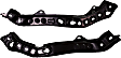 Driver and Passenger Side, Upper Radiator Support Upper Tie Bar