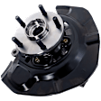 Front, Driver and Passenger Side Steering Knuckle, With Bearing, With Dust Shield