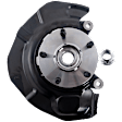 Front, Driver and Passenger Side Steering Knuckle, With Bearing, With Dust Shield