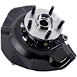 Front, Driver and Passenger Side Steering Knuckle, With Bearing, With Dust Shield
