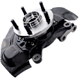Front, Driver and Passenger Side Steering Knuckle, With Bearing, With Dust Shield