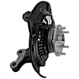 Front, Driver and Passenger Side Steering Knuckle, With Bearing, With Dust Shield