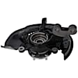 Front, Driver and Passenger Side Steering Knuckle, With Bearing, With Dust Shield