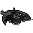 Front, Driver and Passenger Side Steering Knuckle, With Bearing, With Dust Shield