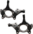 Front, Driver and Passenger Side Steering Knuckle, Without Backing Plate, Without Bearing
