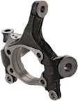 Front, Driver and Passenger Side Steering Knuckle, Without Backing Plate, Without Bearing