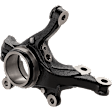 Front, Driver and Passenger Side Steering Knuckle, Without Backing Plate, Without Bearing