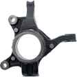 Front, Driver and Passenger Side Steering Knuckle, Without Backing Plate, Without Bearing