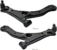 Front, Driver and Passenger Side, Lower Control Arms, with Ball Joint