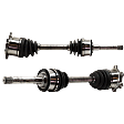 Front, Driver and Passenger Side Axle Assembly - Set of 2 4WD