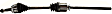 2013 Toyota Highlander - Front, Driver and Passenger Side Axle Assembly, All Wheel Drive, New, AWD, 3.5L 6Cyl