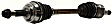 2003-2010 Pontiac Vibe - Front, Driver and Passenger Side Axle Assembly, New, 1.8L Engine