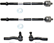 Front, Driver and Passenger Side, Inner and Outer Tie Rod Ends