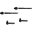 Front, Driver and Passenger Side, Inner and Outer Tie Rod Ends