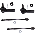 Front, Driver and Passenger Side, Inner and Outer Tie Rod Ends